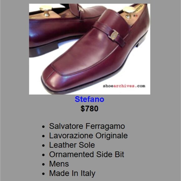 Salvatore Ferragamo Italy Dress Shoes Men's 11D Black Leather Apron-toe Loafers - Picture 5 of 11